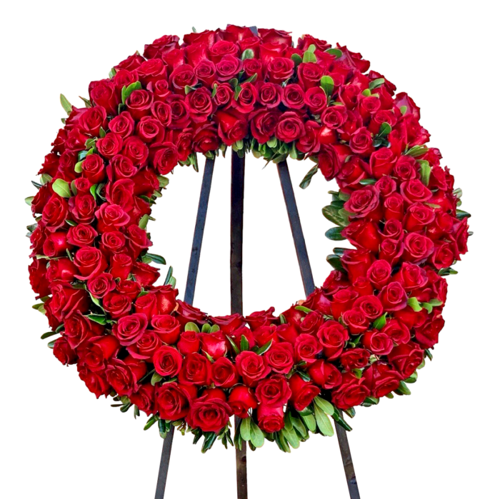 Red Roses Wreath