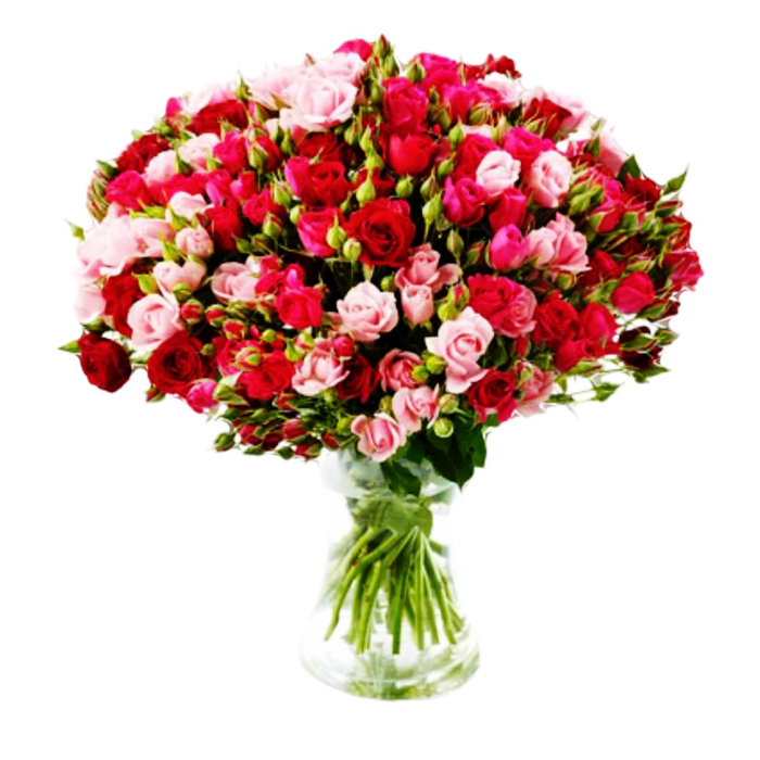 Mini roses vase arrangement delivery.webp