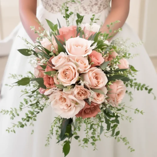 Wedding Bouquet in hands of brida