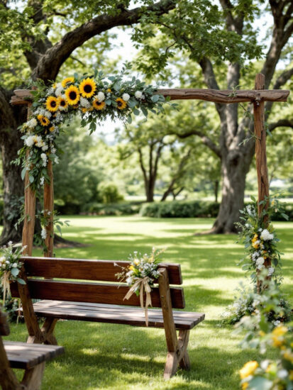 Budgeting for Wedding Floral Arrangements intimate outdoor wedding 