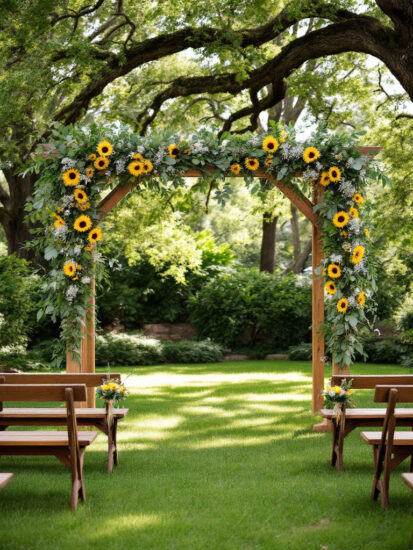 Budgeting for Wedding Floral Arrangements intimate outdoor wedding