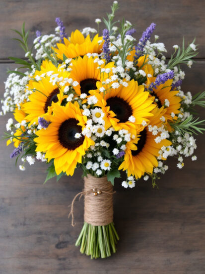 Wedding Bouquet in hands of brida