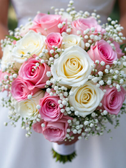 Wedding Bouquet in hands of brida