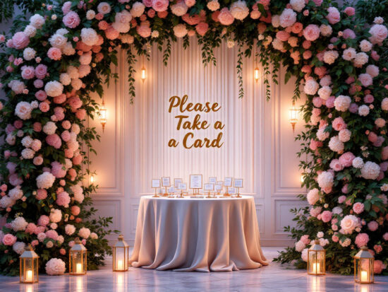 1Wedding Card Table & Entrance Decor