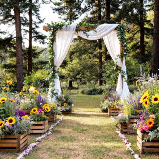 Wedding Ceremony Floral Arrangements