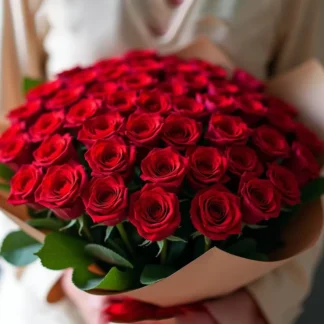 One hundred red roses bouquet-quwwn creek