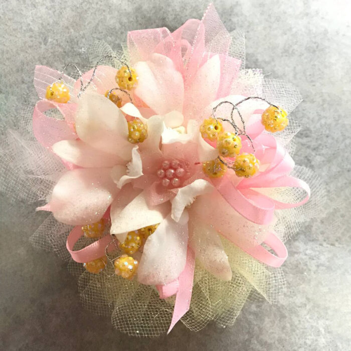 pink and peach ribbons2