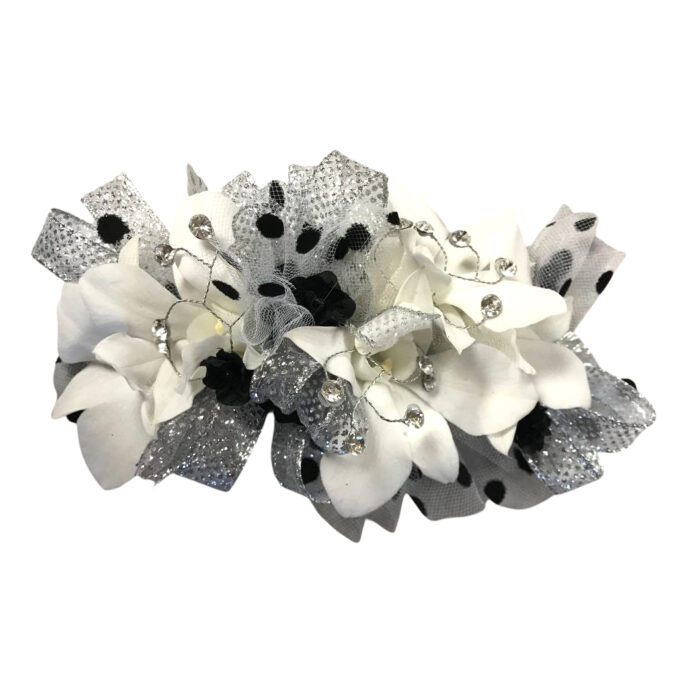 triking silver-black ribbon