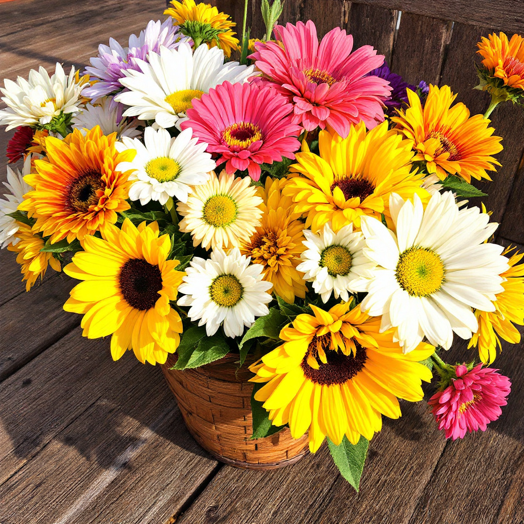 summer gift flower arrangement(1)