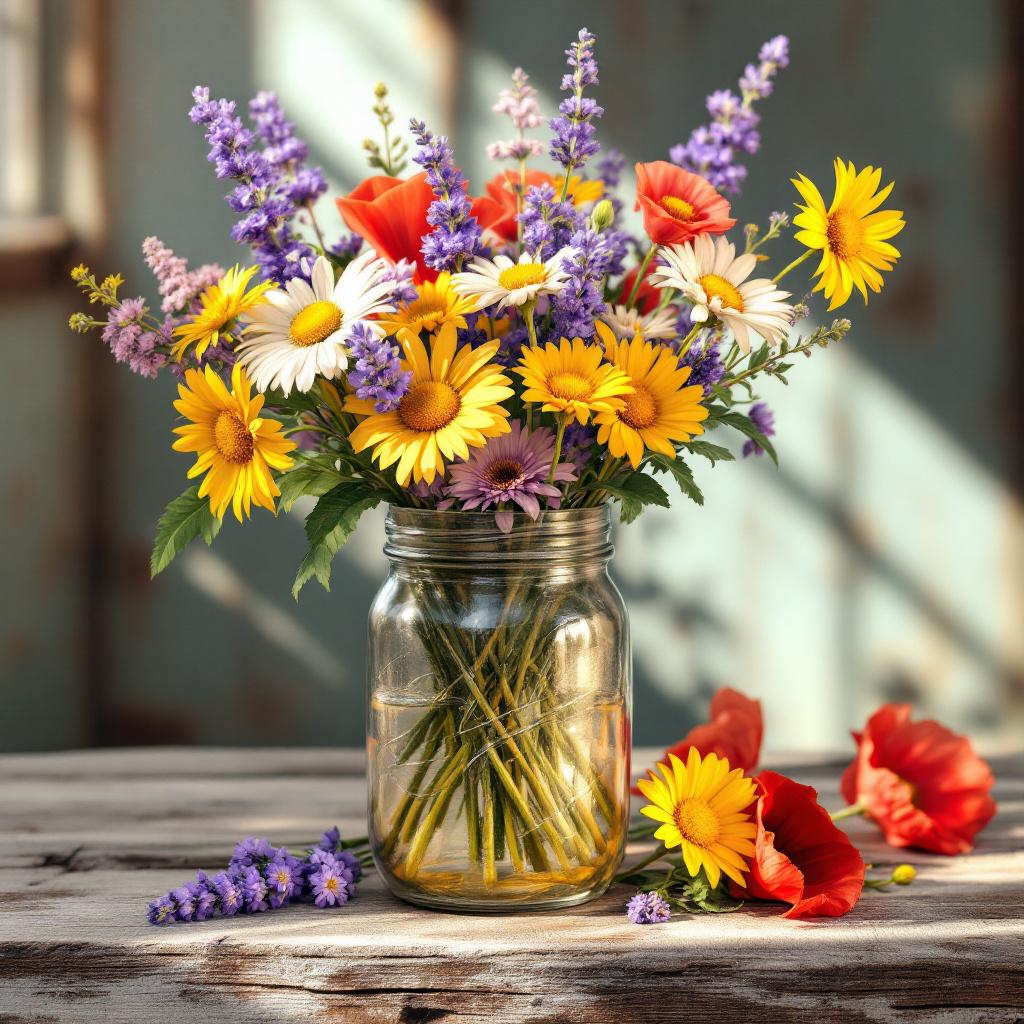 DIY flower arrangements