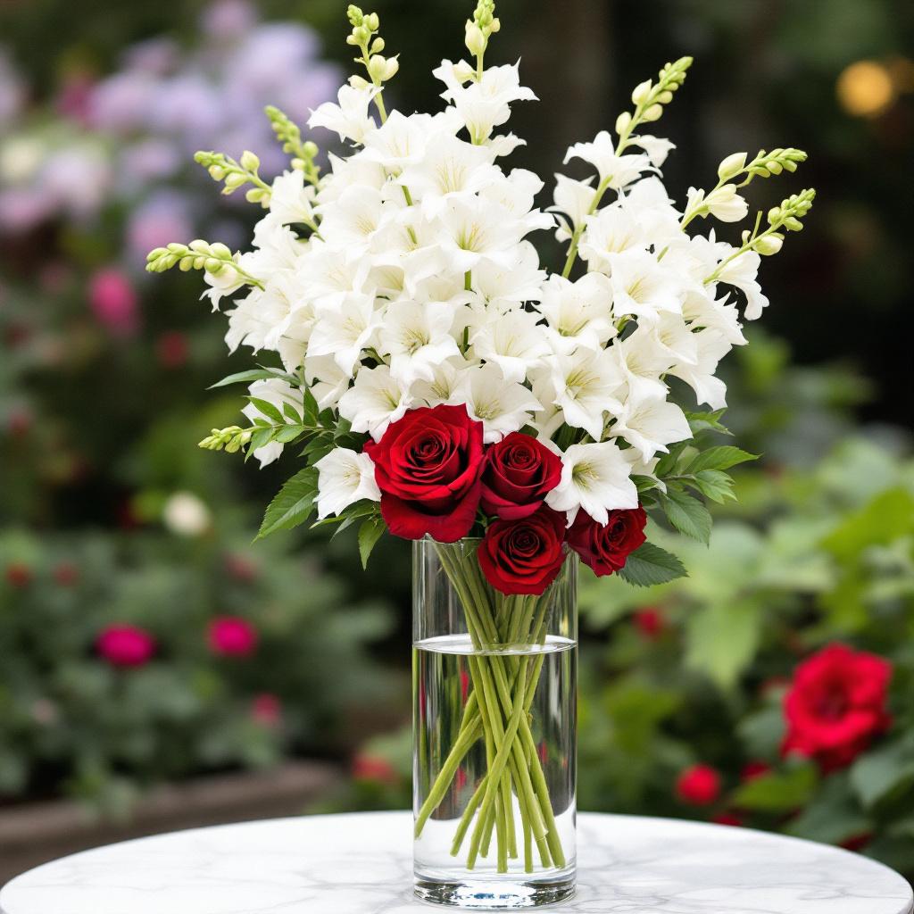 The Flowers of July: Larkspur and Water Lily