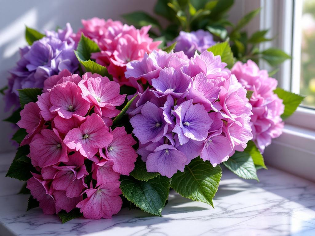 hydrangeas flower arrangement