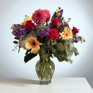 Roses, gerberas,