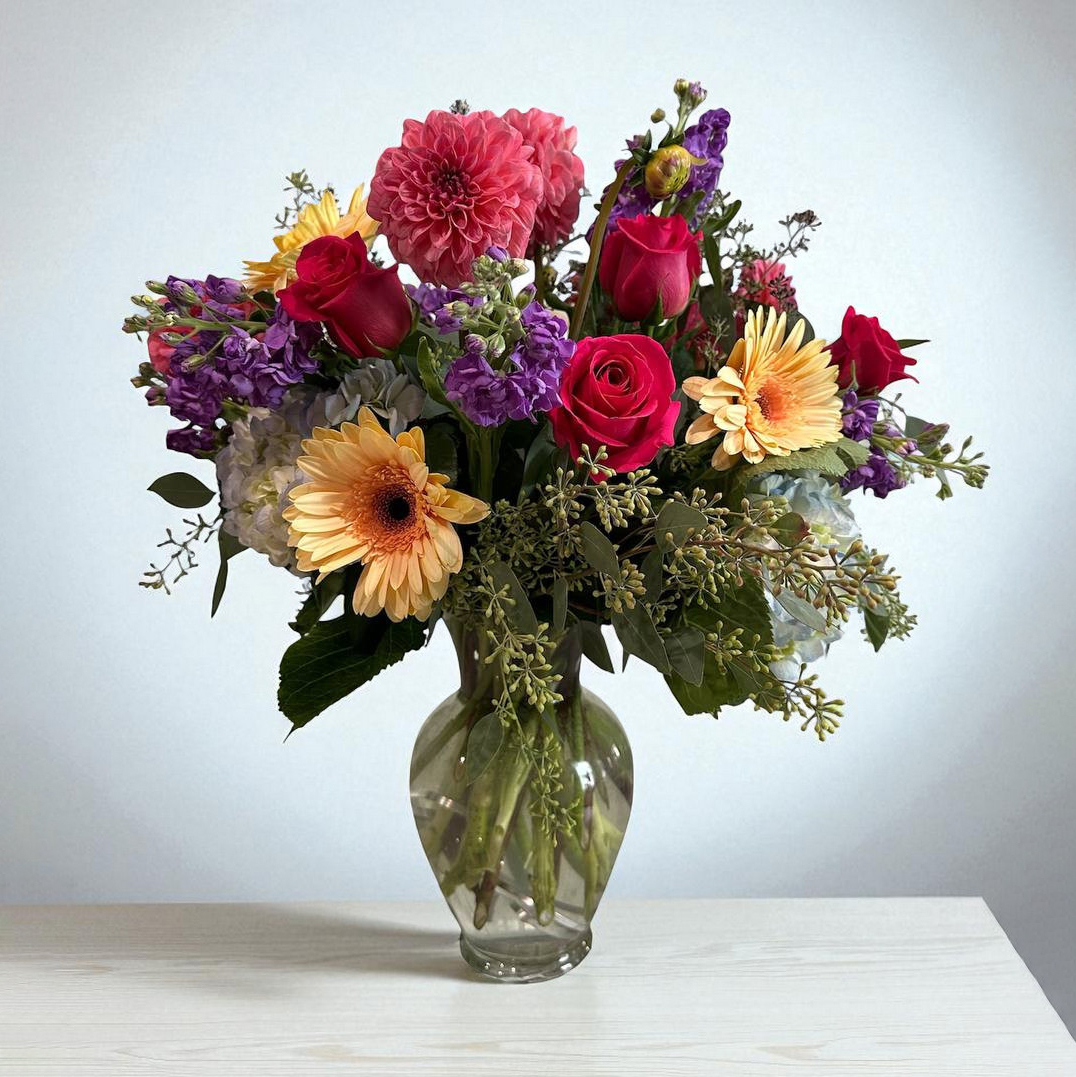 Roses, gerberas,