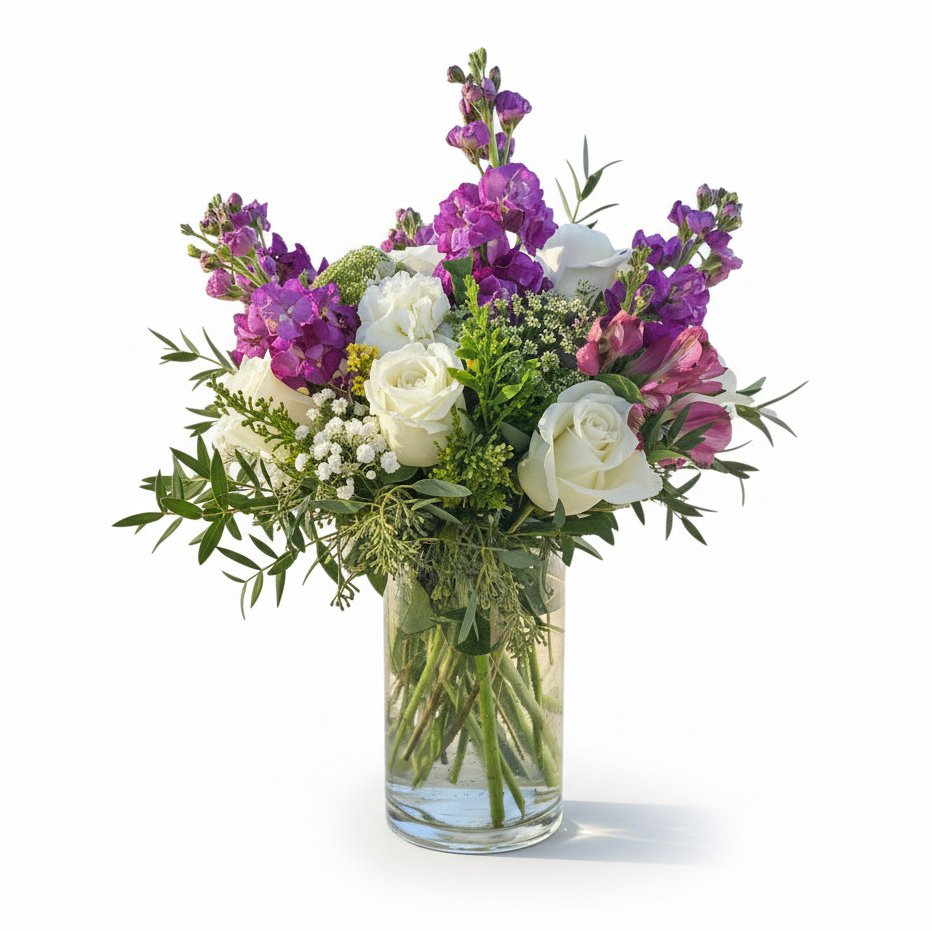 Purple & White Delight