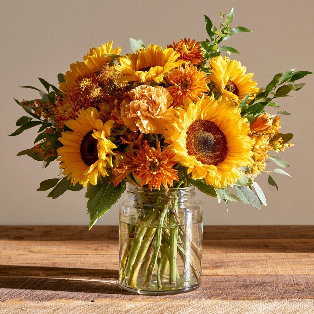 Sun-Kissed Rustic Arrangement